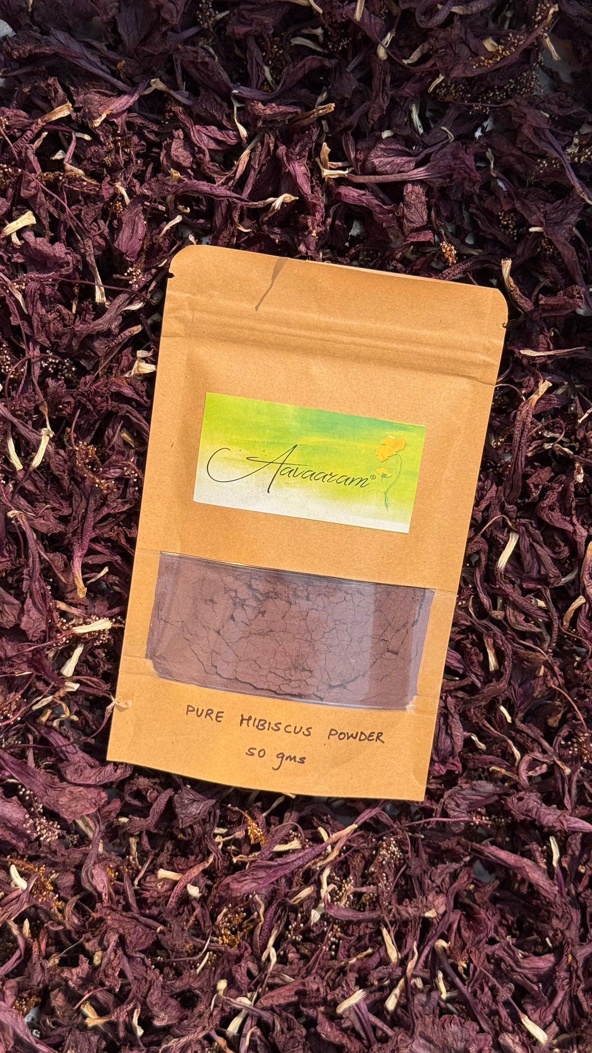 Pure Hibiscus Powder - Aavaram Herbals