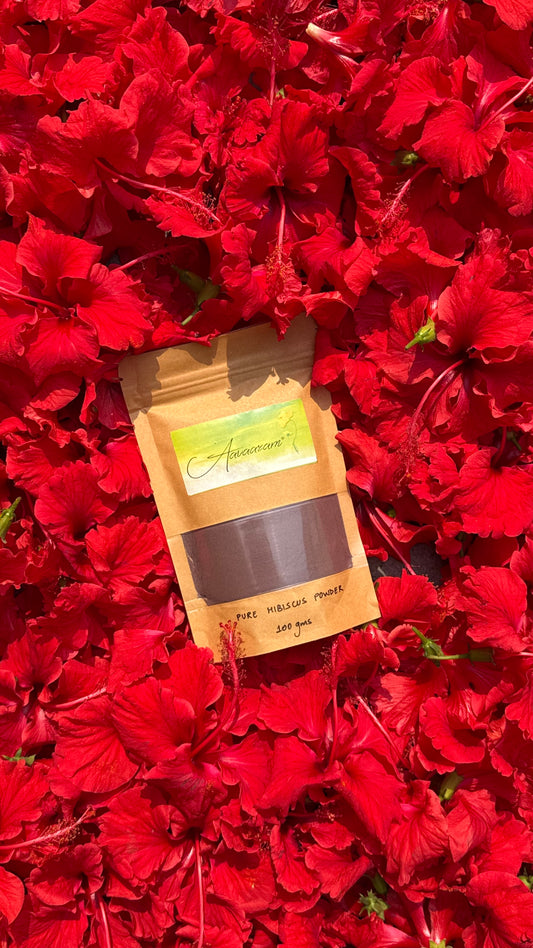Pure Hibiscus Powder - Aavaram Herbals
